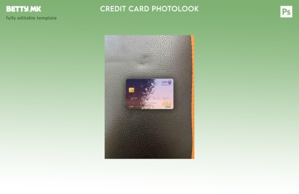 модерен стил Катар банка за развој виза класична картичка photolook пред шаблон